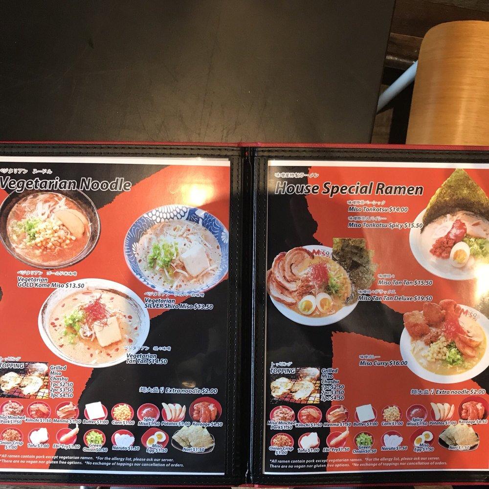 Menu At Ramen Misoya Toronto Restaurant Toronto menu-at-ramen-misoya-toronto-restaurant-toronto