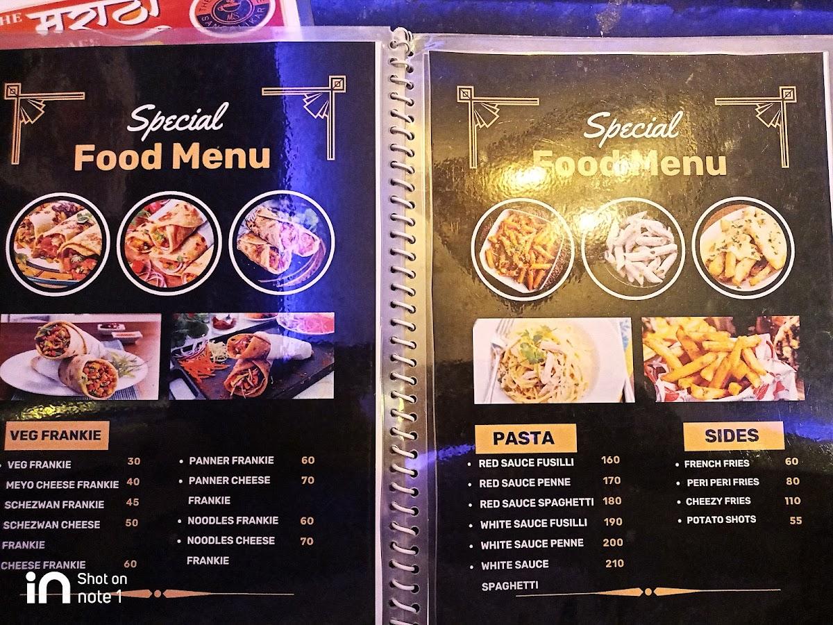 Menu at The Maratha Cafe, Badlapur