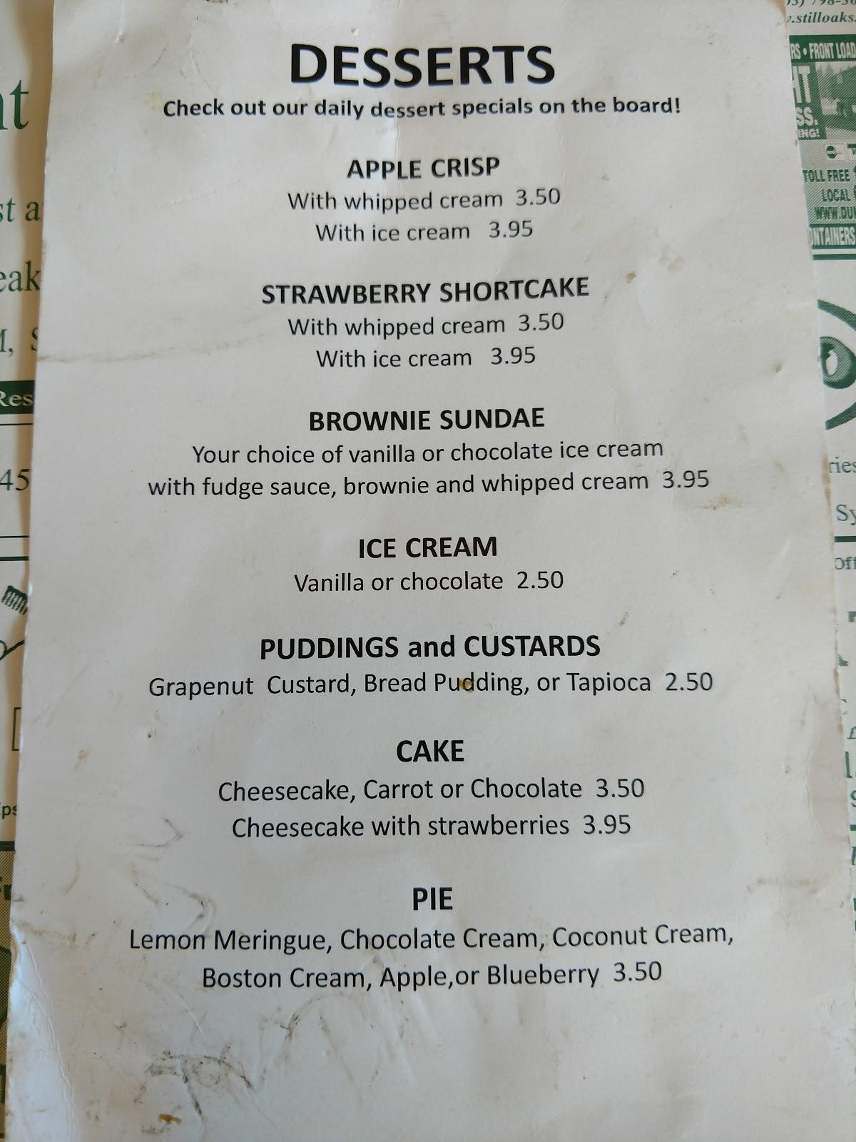 Menu at Country Cook’n At The Circle Restaurant, Epsom