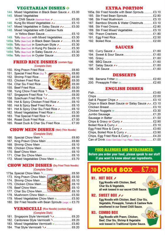 Menu At Golden Flower Fast Food Stockport   R608 Menu Golden Flower 2021 09 