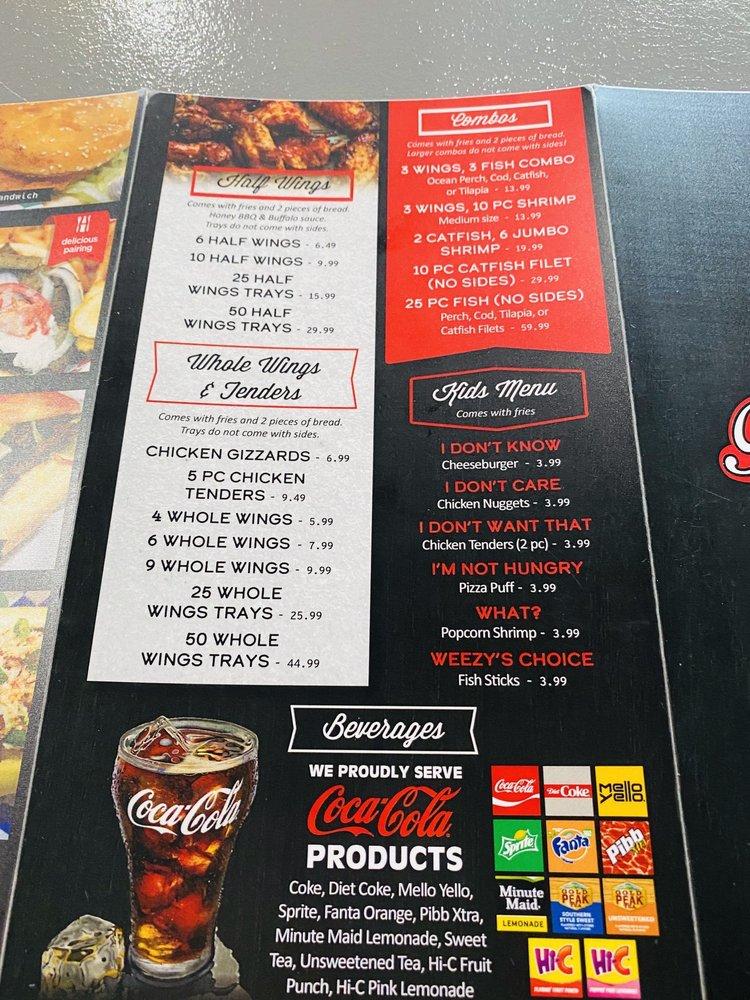 Menu at The Fish House Bar and Grill, Shepherdsville
