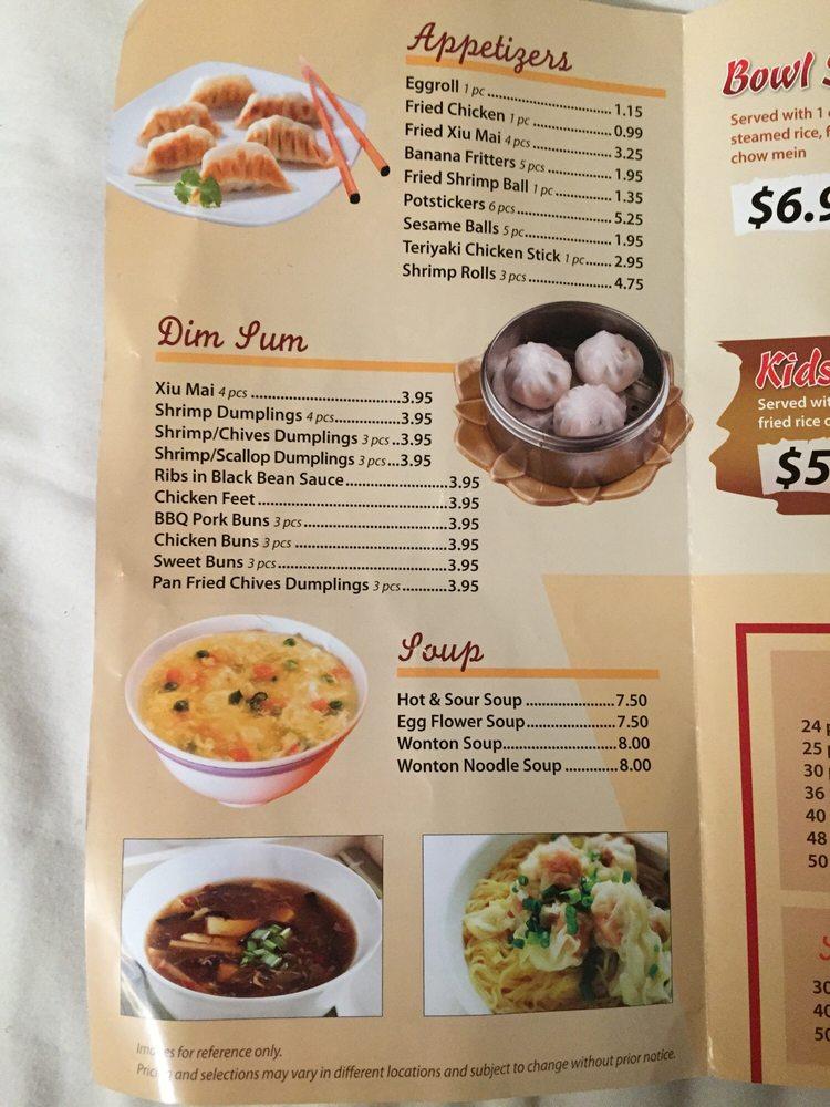 Menu at King Egg Roll restaurant, San Jose, 980 Lundy Ave