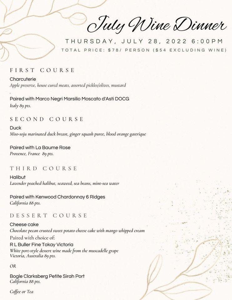 Menu at The Rose Plantation restaurant, Fruitland Park