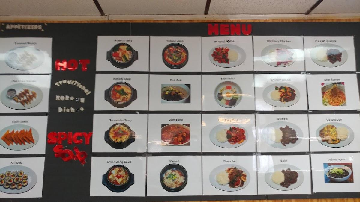 Menu at Koreana Restaurant, Watertown, NY283
