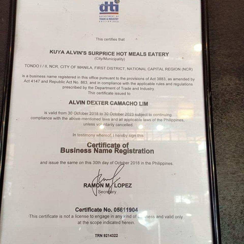 Menu at Surprice Hot Meals restaurant, Manila