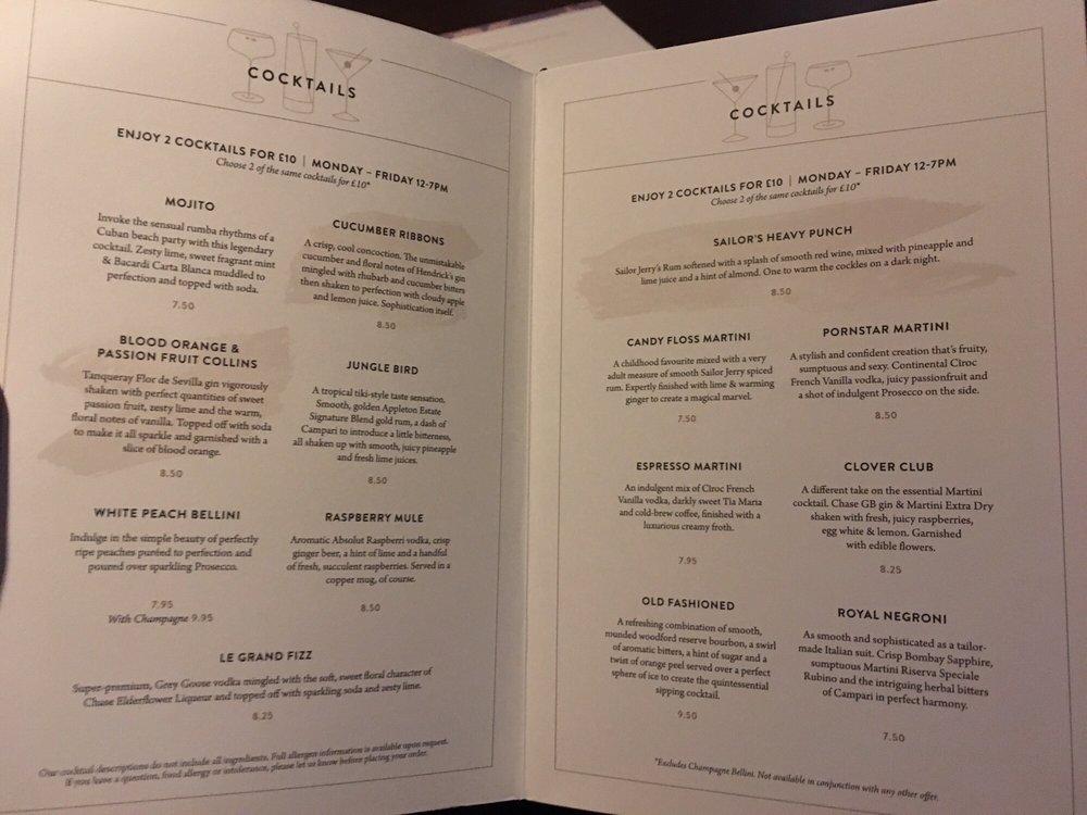 Menu at The White Horse pub & bar, Radlett