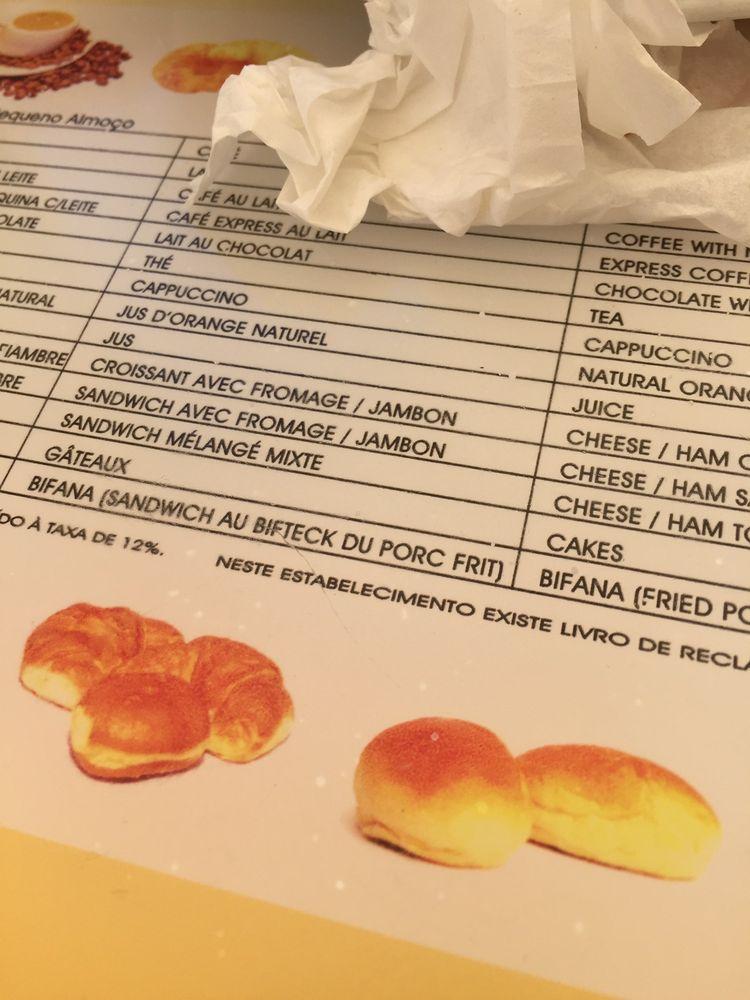 Menu Em Casa Das Bifanas Cafeteria Lisboa Pra A Da Figueira A