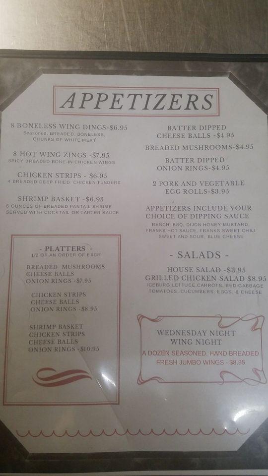 Menu at LaRows Wood Fire Grill restaurant, Swea City