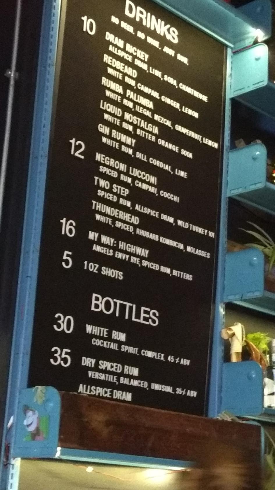 Menu at Cotton & Reed pub & bar, Washington