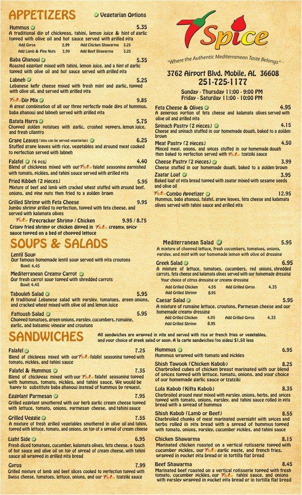 R612 Menu 7Spice Grocery And Grill 2022 10 