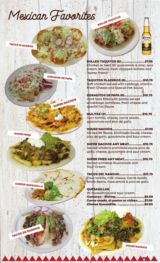 Carta de Fresco Grill Mexican Restaurant, Adelanto