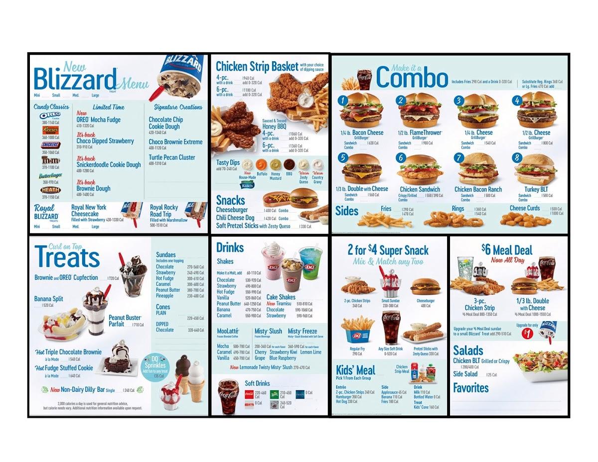Menu at Dairy Queen Grill & Chill fast food, Leesburg