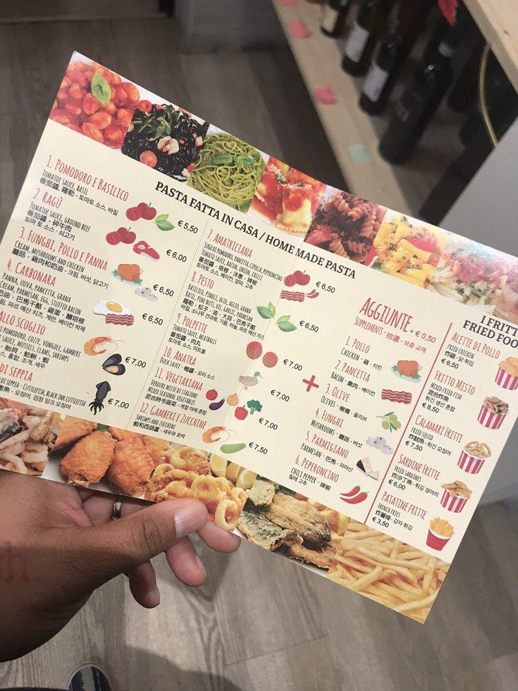Menu da Pasta Go ・ Espresso fast food, Venezia