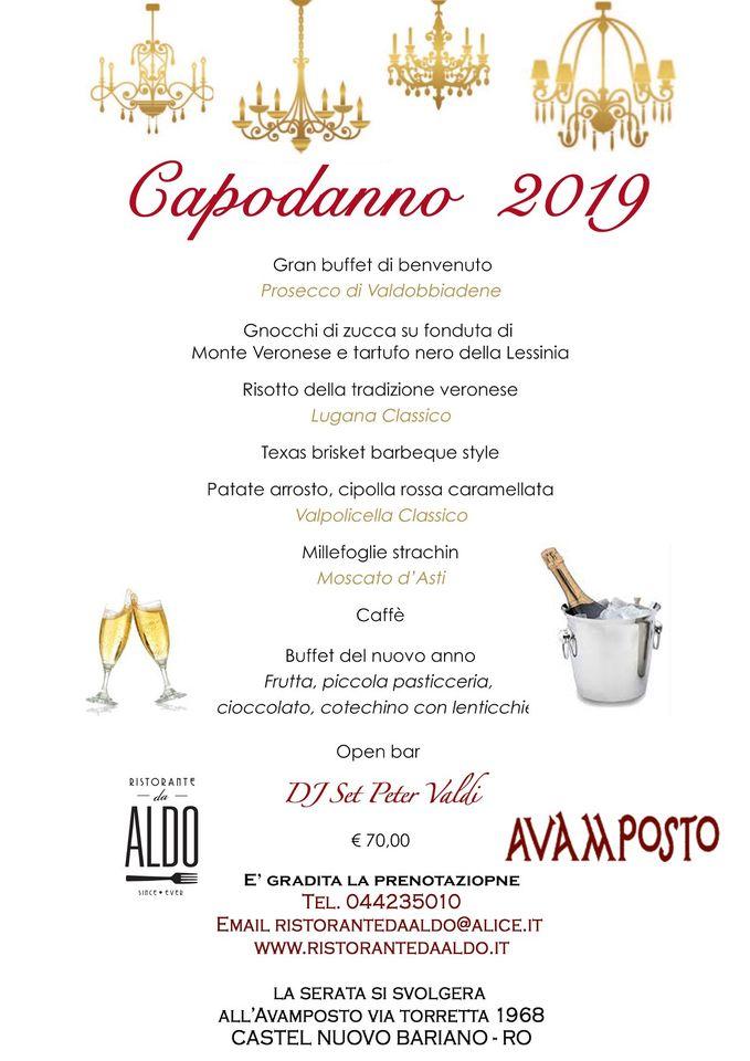 Menu di Ristorante Da Aldo 