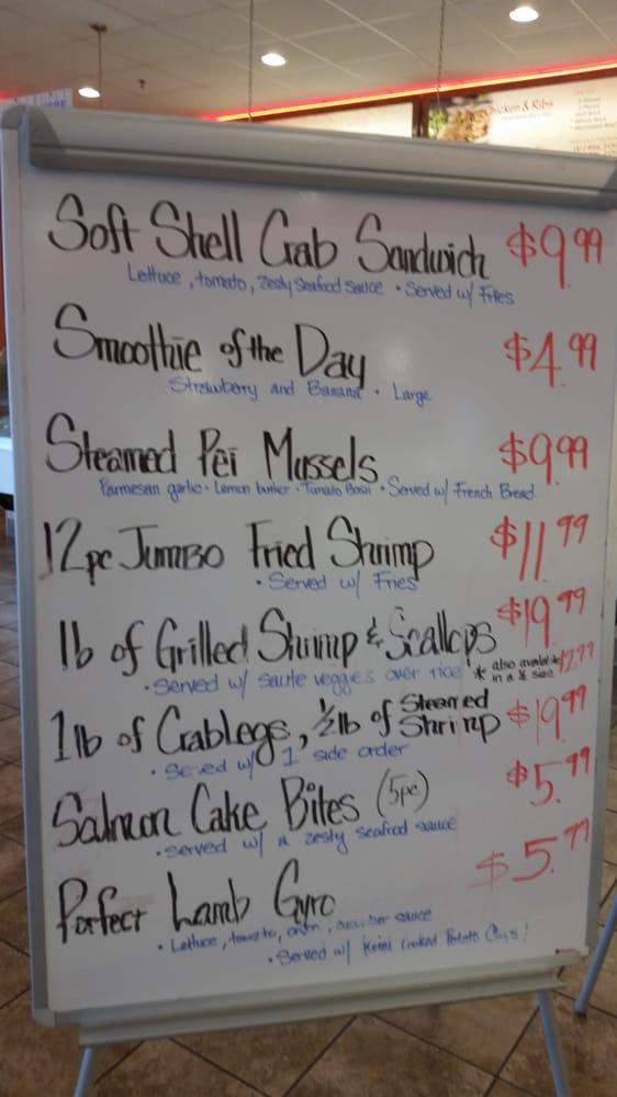 Menu at Mid Atlantic Seafood restaurant, Hyattsville, Queens Chapel Rd