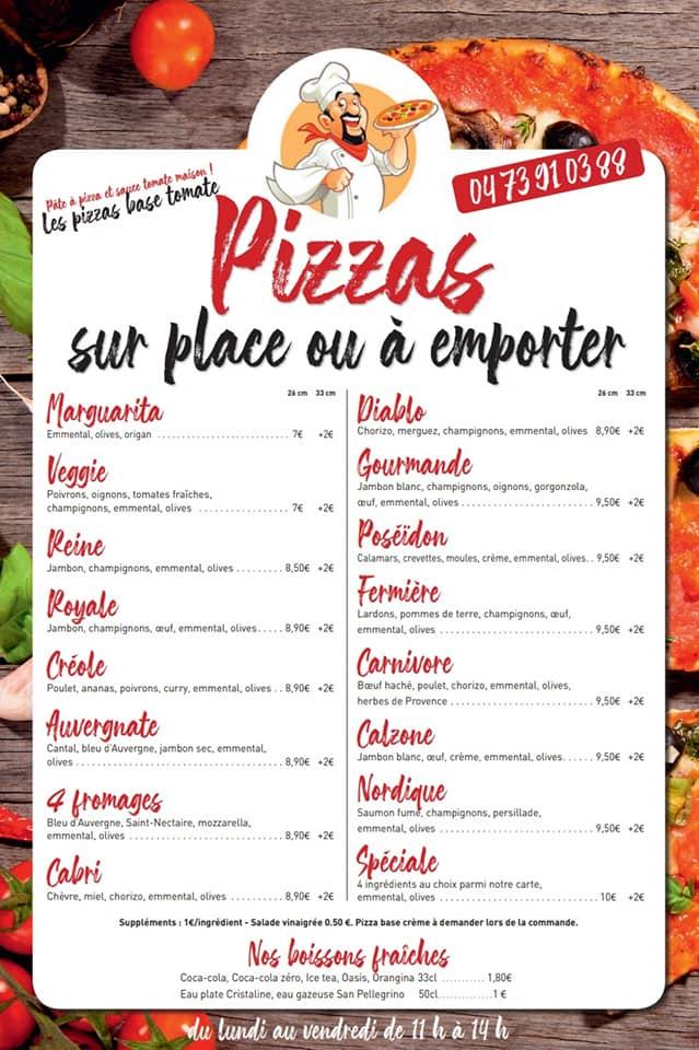 Menu at les diables au thym restaurant, Clermont-Ferrand, 97 Av. Jean ...