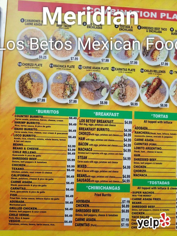 los betos mexican food meridian id