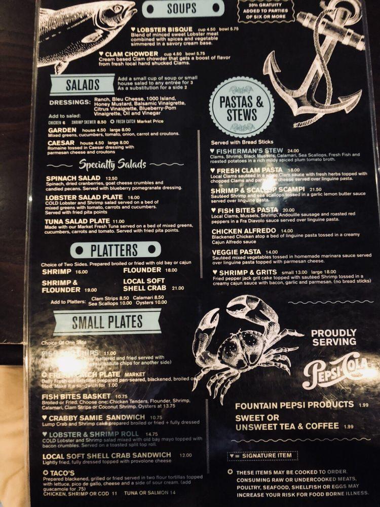 Menu at Fish Bites Seafood Restaurant, Wilmington