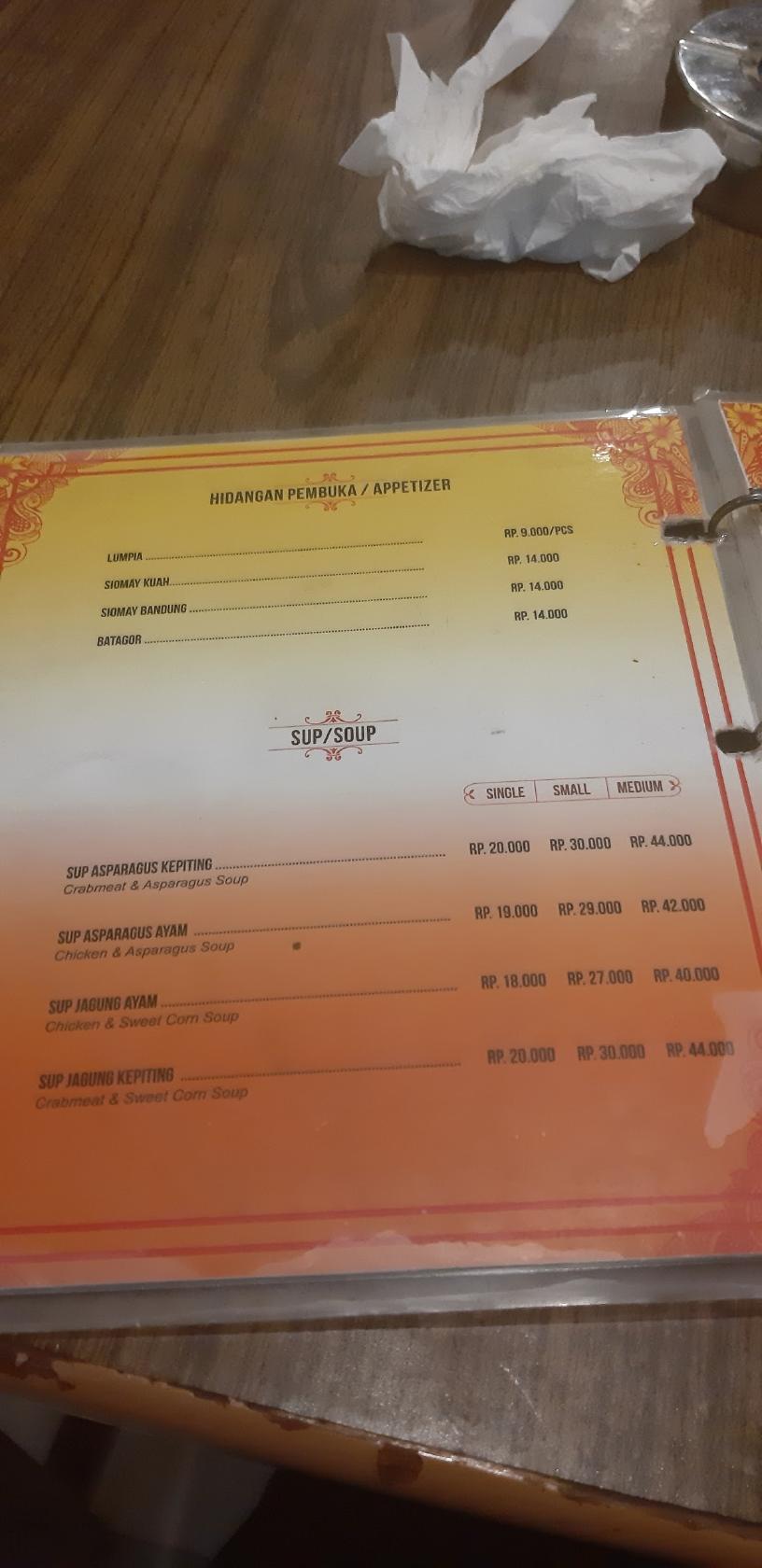 Menu at C & R (Chicken & Rice) restaurant, Denpasar