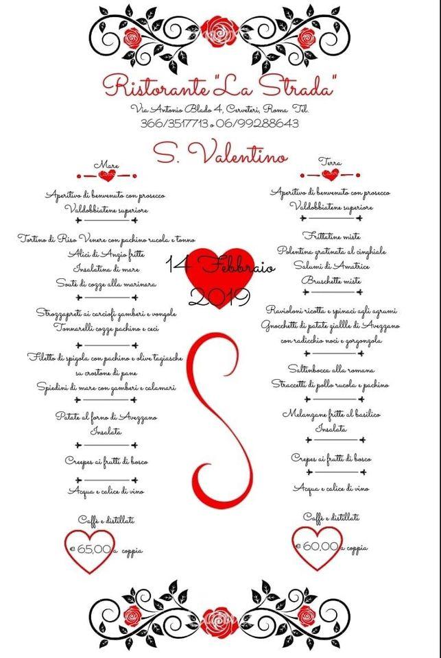 Menu di La Strada 