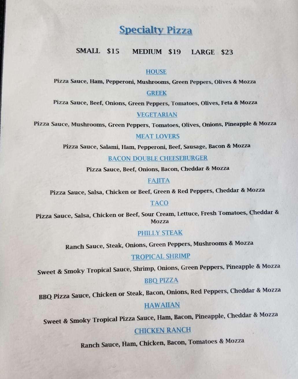 Menu at Little Greek Restaurant, Surrey