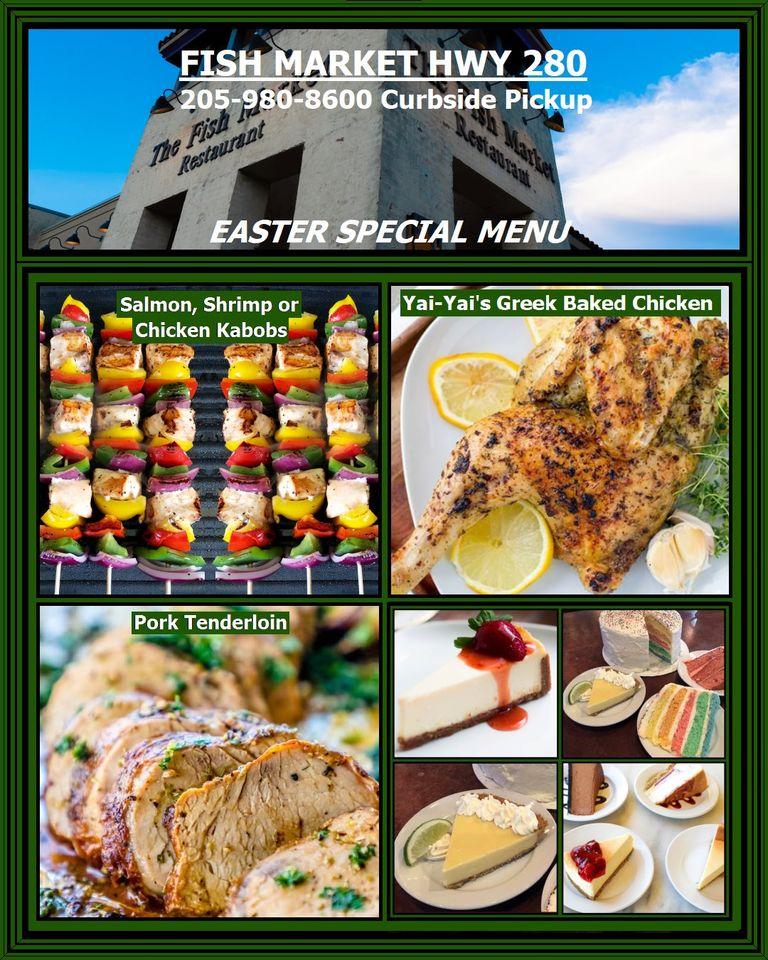 Menu at The Fish Market Hwy 280 restaurant, Birmingham