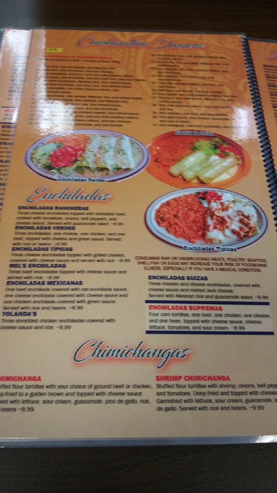 Menu at Moctezuma Grill 2 restaurant, Wynne
