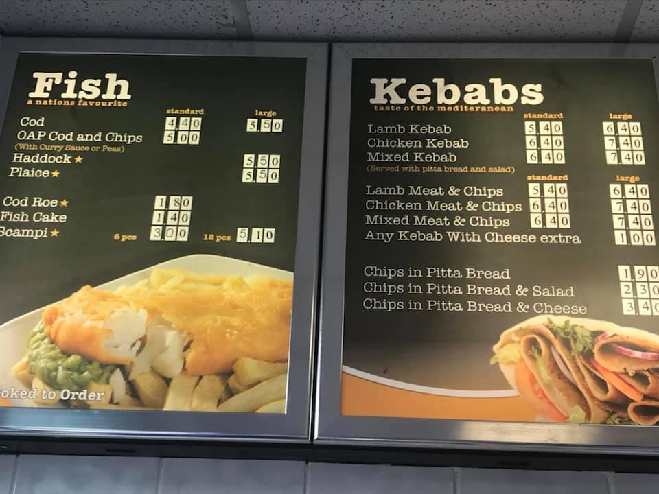 Menu at Manuel's Finest fast food, Gloucester, 15 Holmleigh Rd