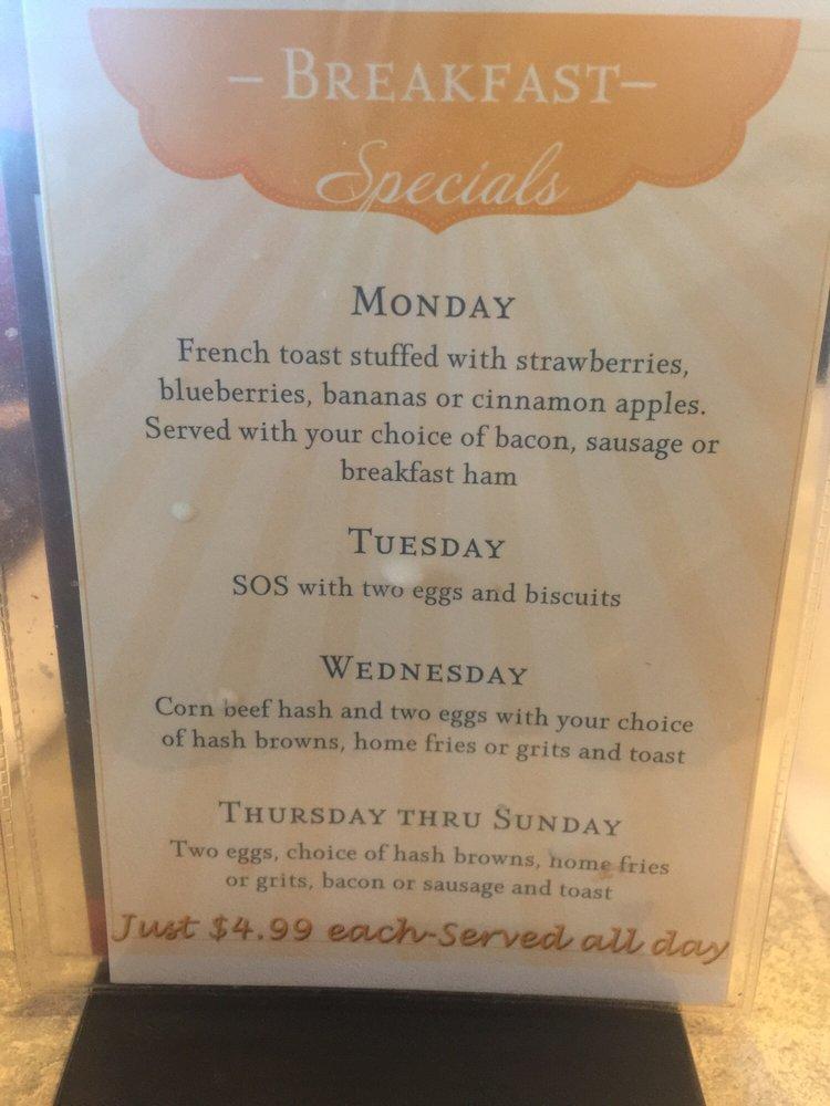 Menu at The Kettle Diner restaurant, Jacksonville, 300 Marine Blvd
