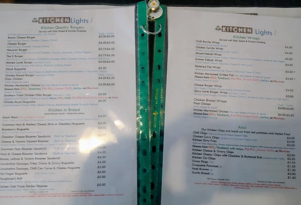 Menu at KITCHEN cafe, Daventry