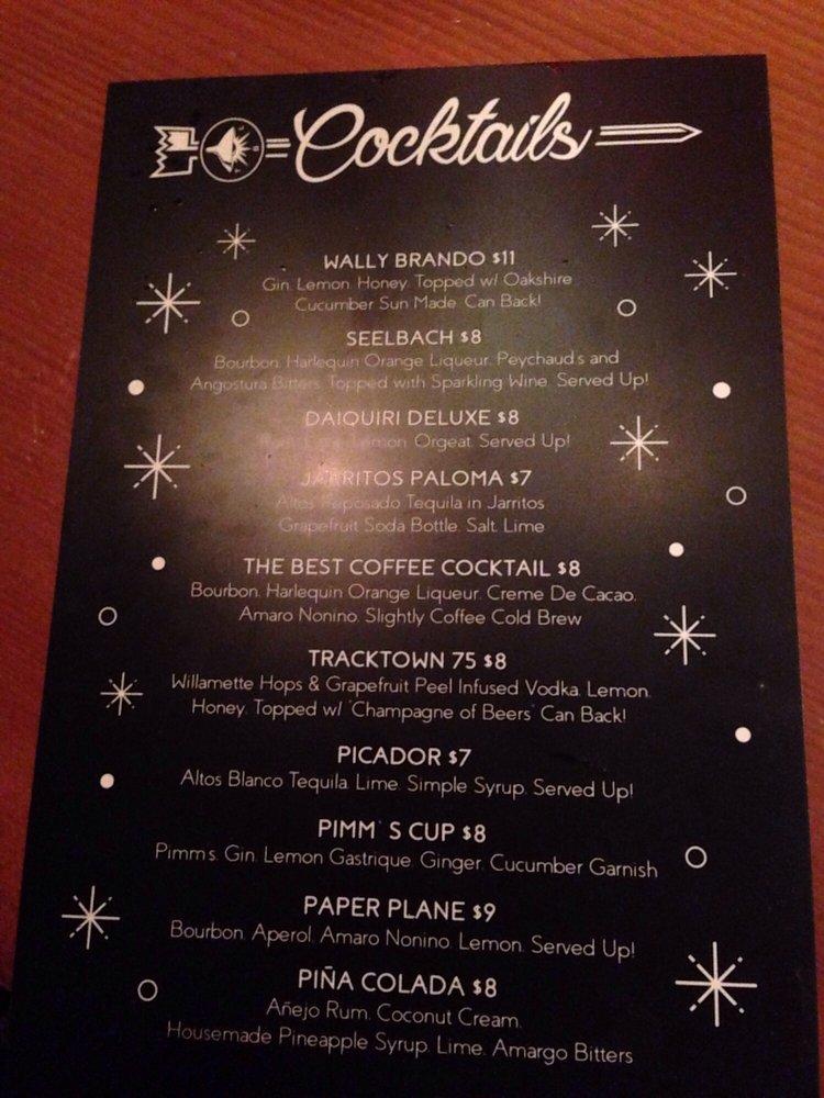 Menu at The Barn Light Bar, Eugene