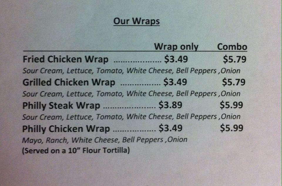 Menu at Burger Barn, Sebastopol