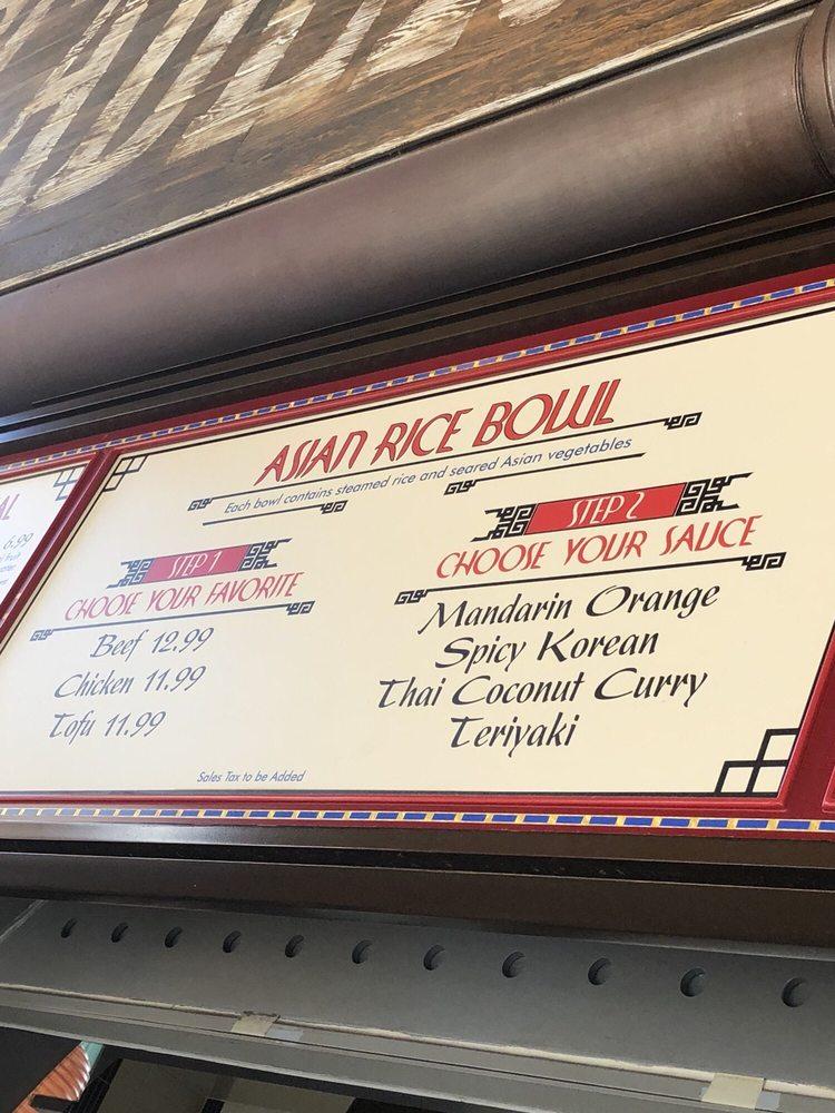 Menu at Lucky Fortune Cookery restaurant, Anaheim, Disneyland Dr