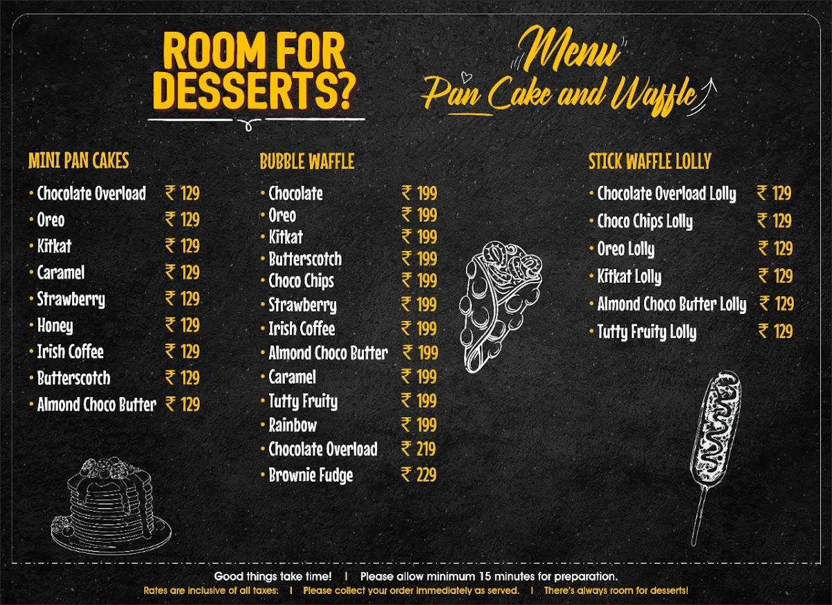 Menu at ROOM FOR DESSERTS?, Amravati