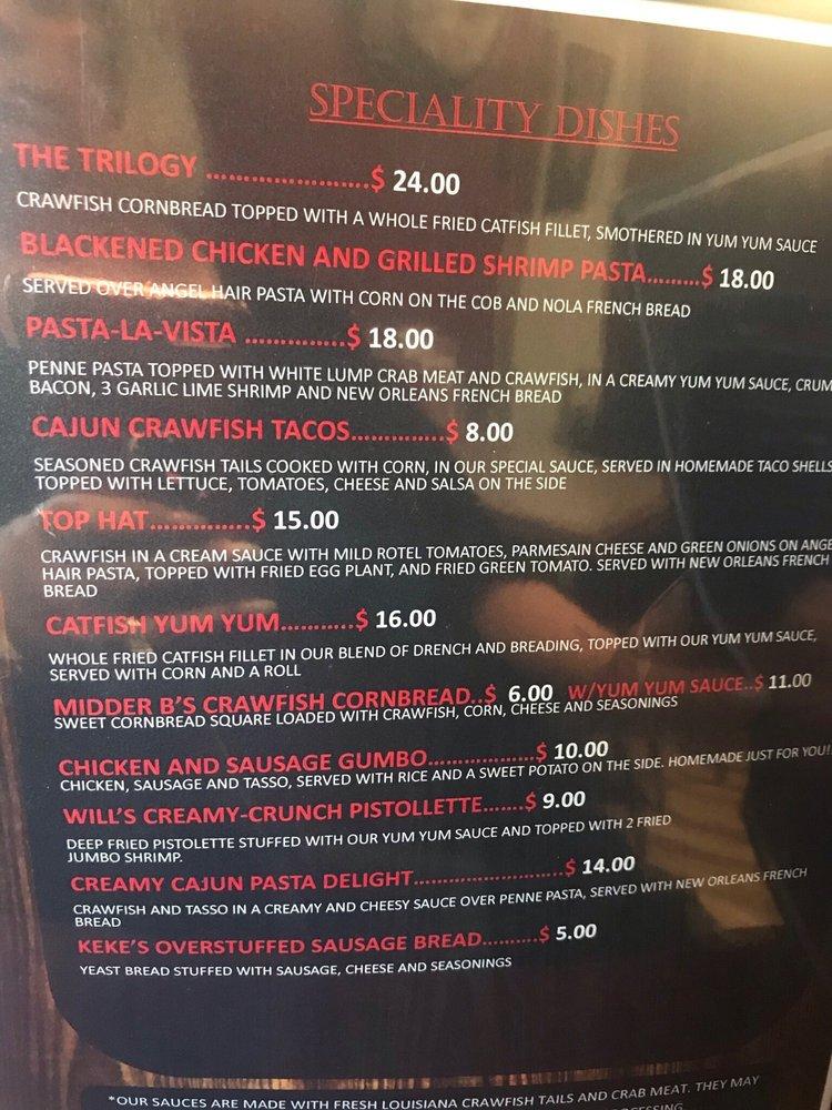 Menu at Stephens Heads or Tails Restaurant, Marksville