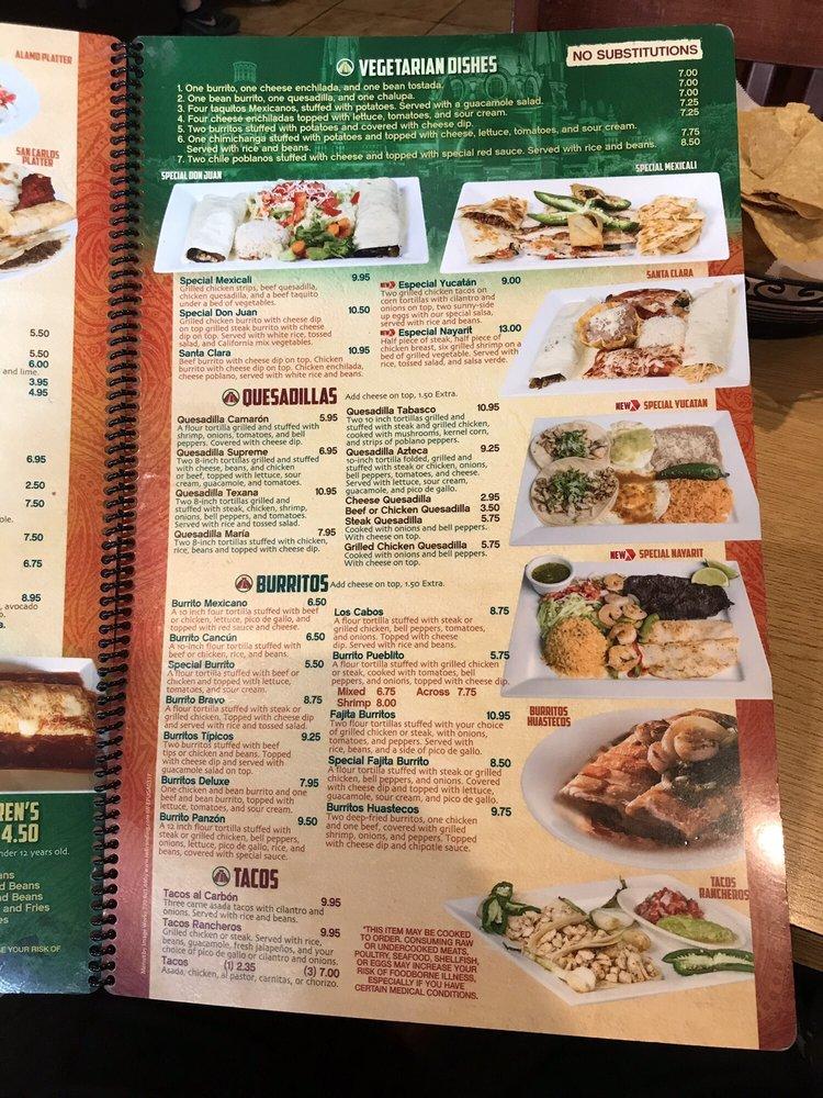 Menu at El Pueblito Mexican Restaurant, Eton, 79 GA286