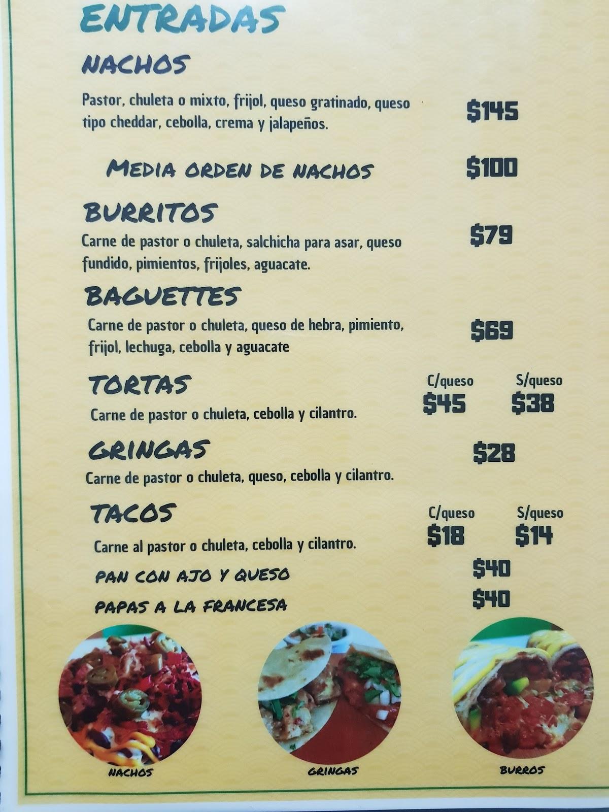 Menu at Modesto's Pizza restaurant, Campeche, C. 12A 12