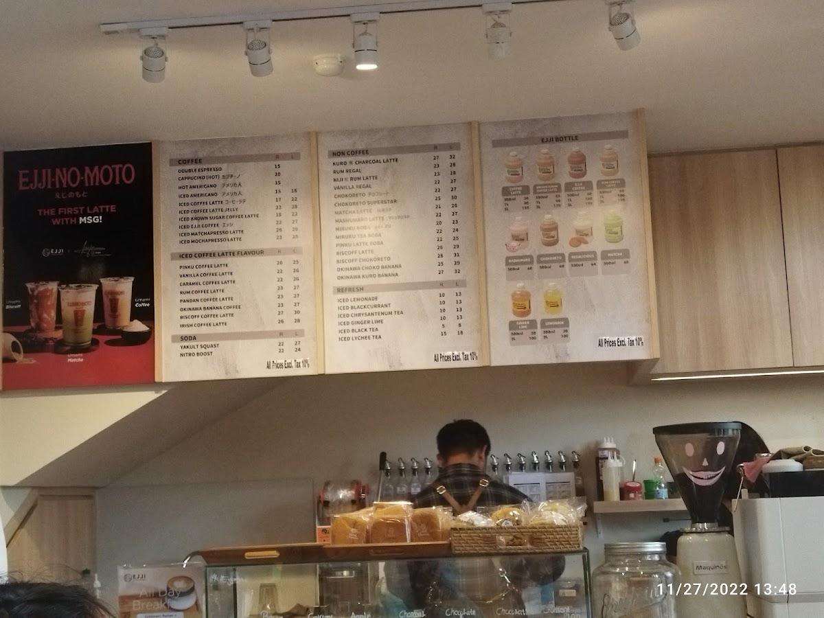 Menu at Ejji Coffee Corner District XXI Dewi Sri, Mengwi