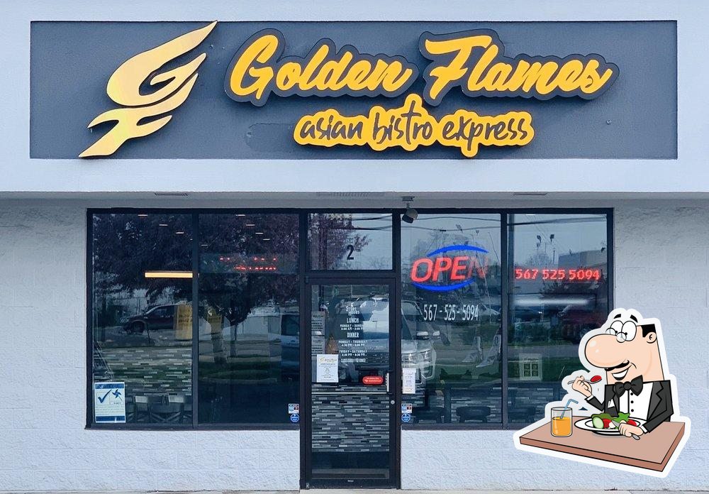 Golden Flames Asian Bistro Express in Findlay Restaurant menu and reviews