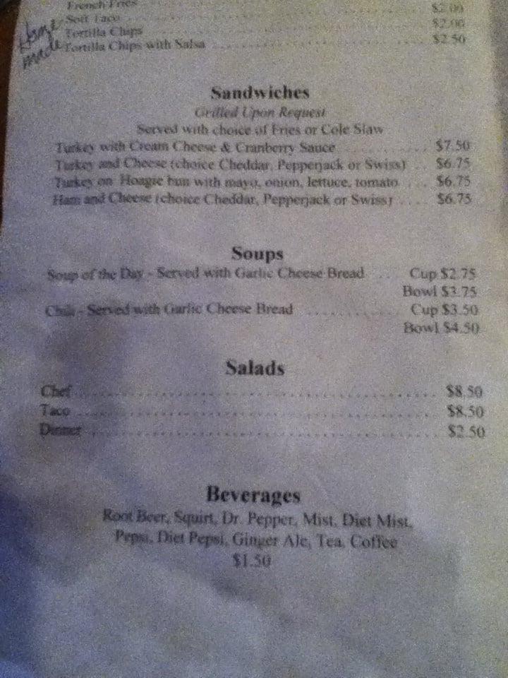 Menu At Kitty S Food And Spirits Pub Bar Tillamook   R62a Kittys Food And Spirits Menu 