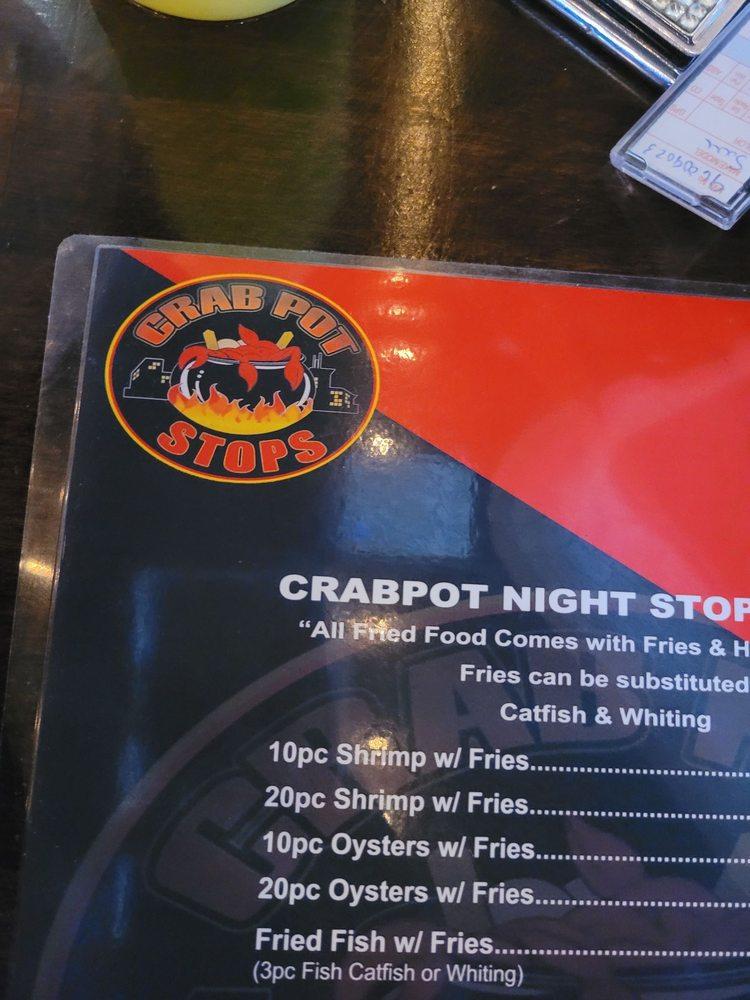 Menu at Crab Pot Lounge restaurant, College Park, Old National Hwy