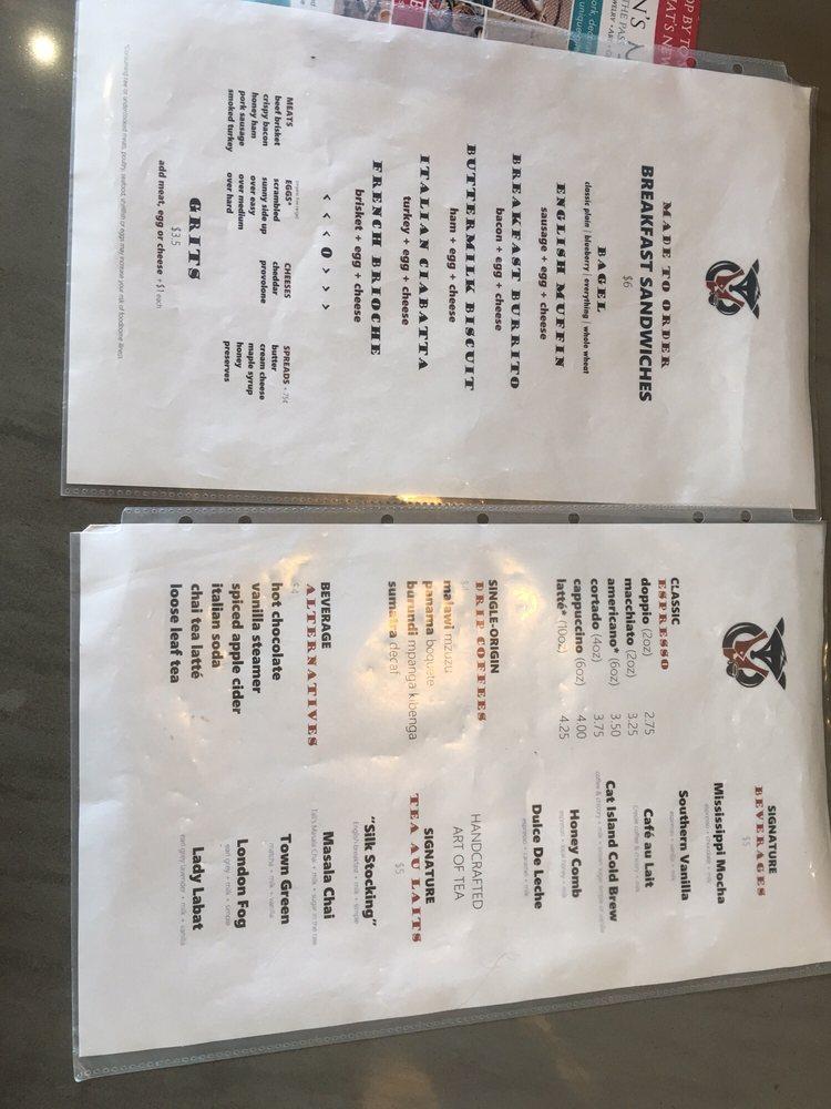 Menu at Cat Island Coffeehouse cafe, Pass Christian