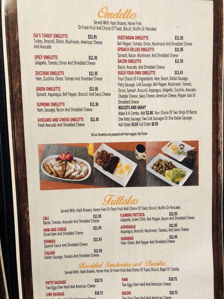 Menu at Franco's Flapjack Family Restaurant, Bonita