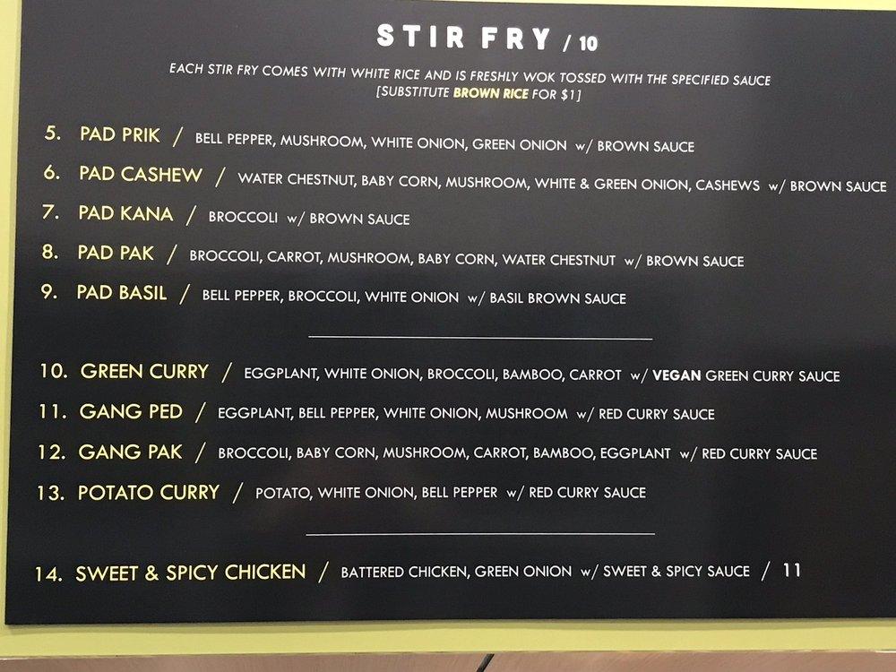 Menu at No Thai! Brighton restaurant, Brighton
