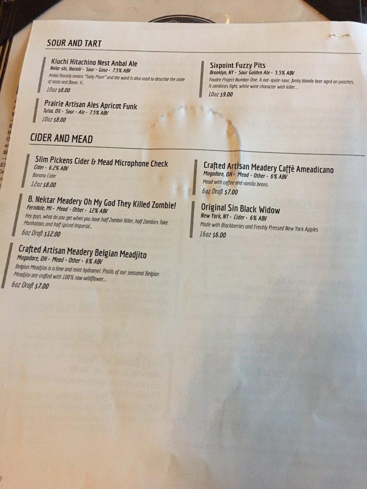Menu at The Stein & Vine pub & bar, Brandon