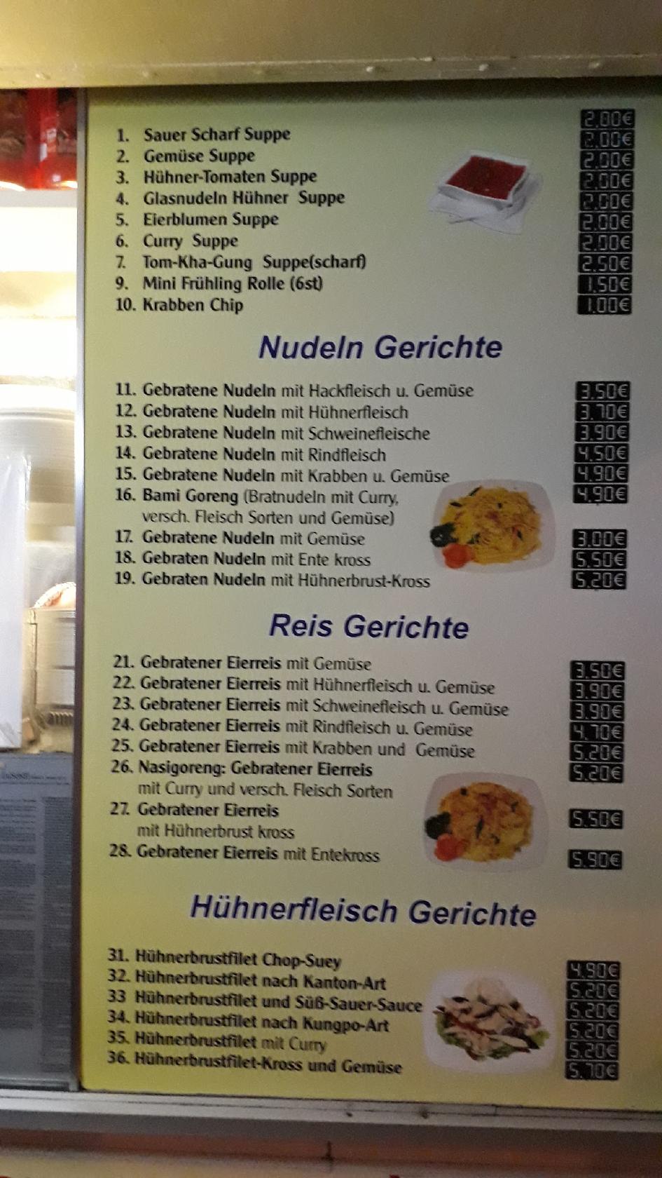 Menu At Asia Imbiss Restaurant Berlin