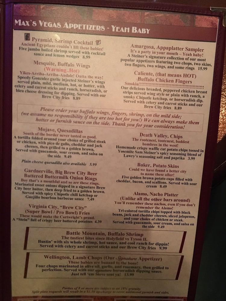 Menu At Steiner s A Nevada Style Pub Las Vegas Las Vegas Blvd S menu-at-steiner-s-a-nevada-style-pub-las-vegas-las-vegas-blvd-s