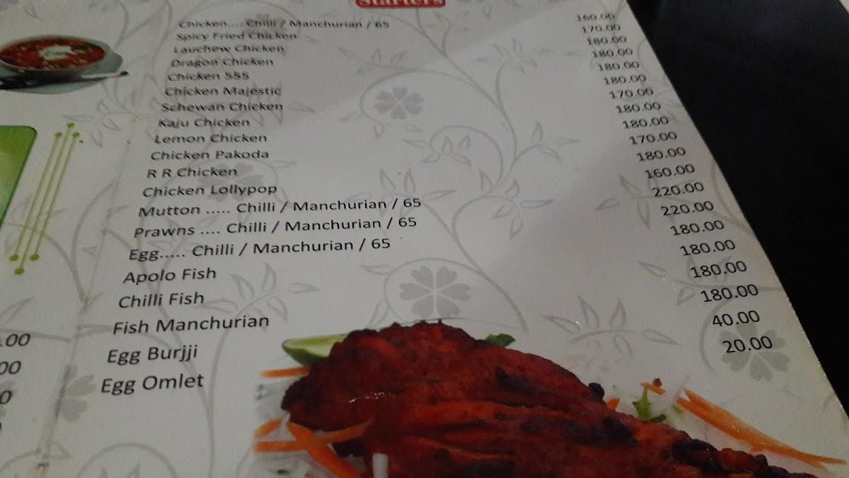 Amrutha Restaurant menu