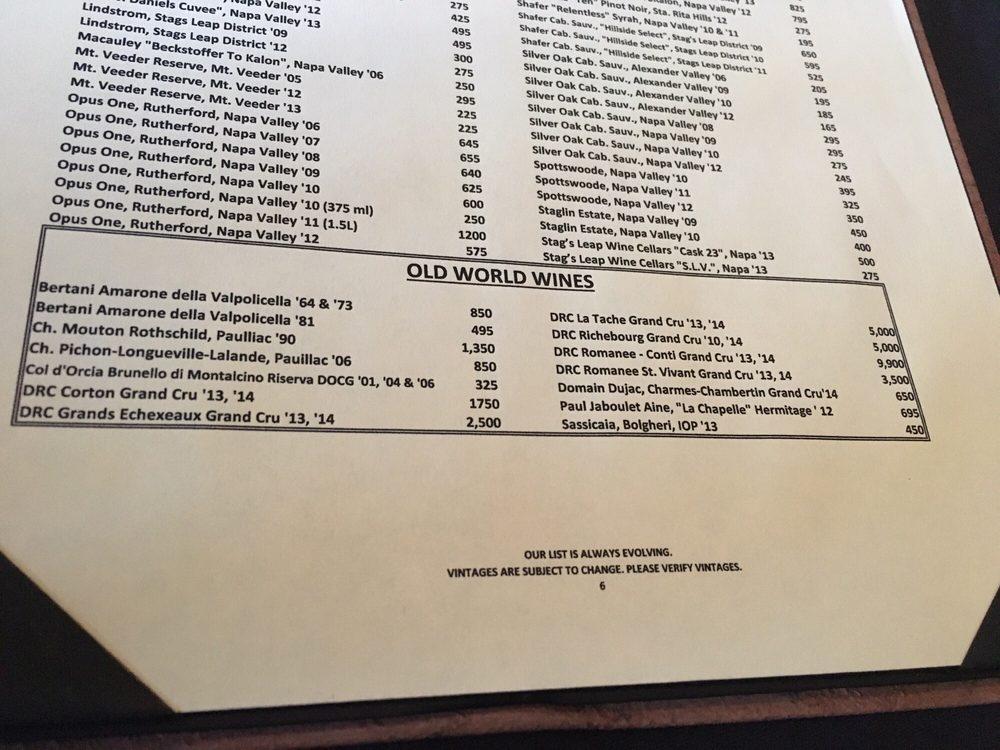 Menu at Steiner Ranch Steakhouse, Austin, Steiner Ranch Blvd