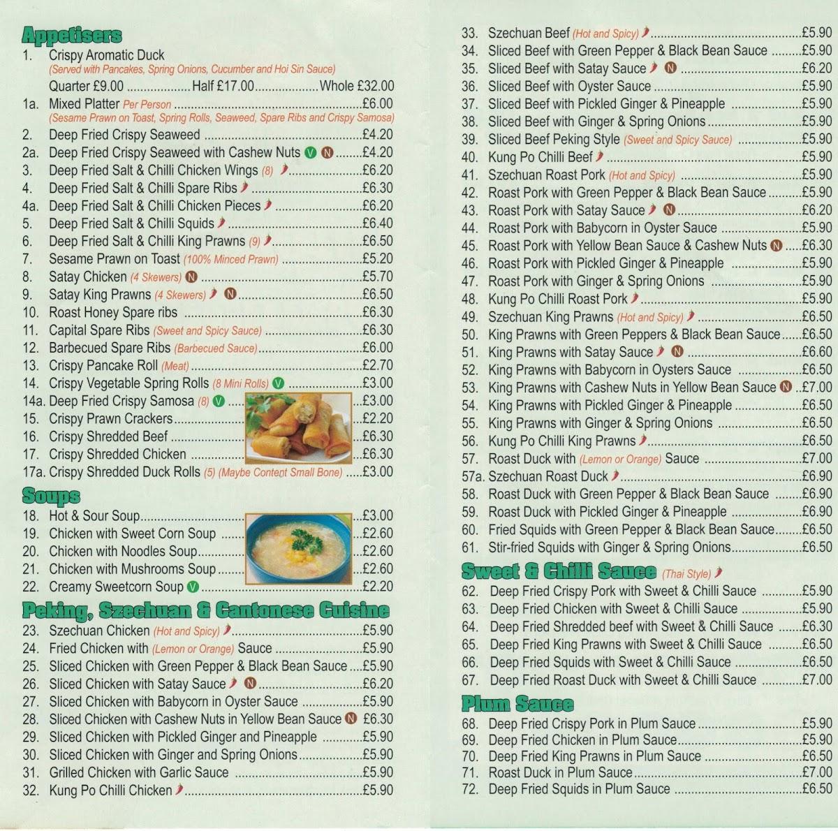 Menu at Imperial Dragon Chinese Take Away fast food, Dorchester